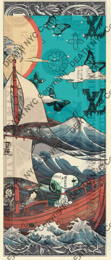 $1 Usd ’030424$9’ Snoopy (2024) Edition Of 100 Art Print
