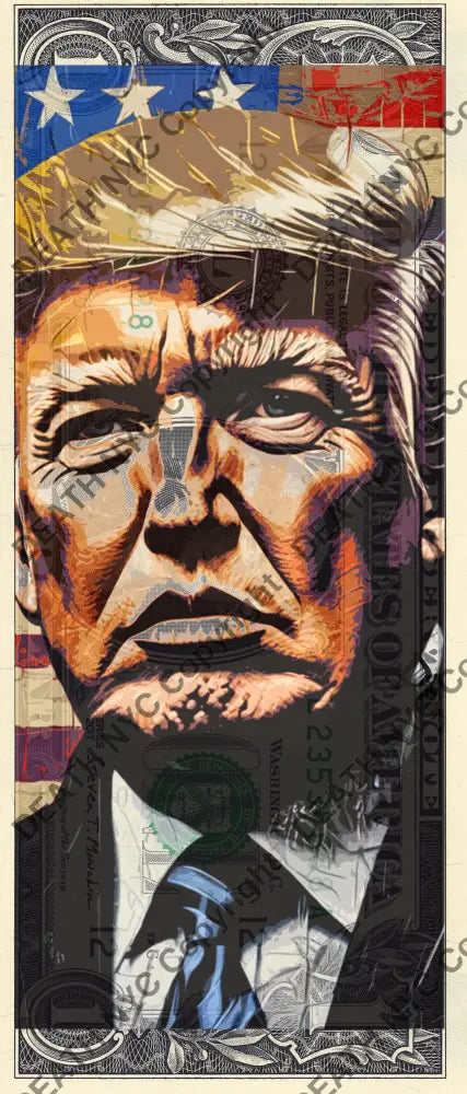 $1 Usd ’160724$16’ (2024) Edition Of 100 Trump Art Print