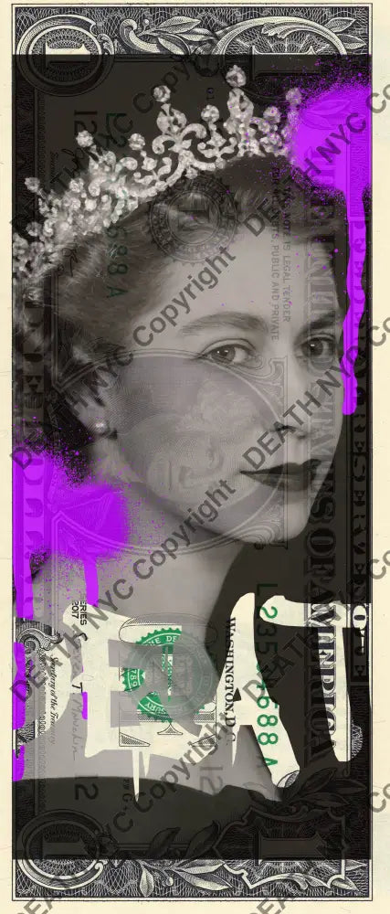 $1 Usd 1709$2 Queen (2022) Edition Of 100 Art Print