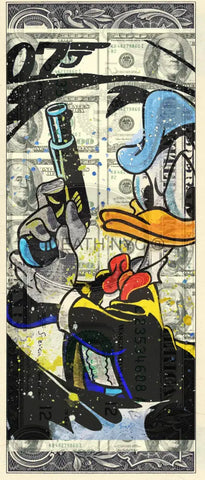$1 Usd ’180224$2’ (2024) Edition Of 100 Donald Duck Art Print