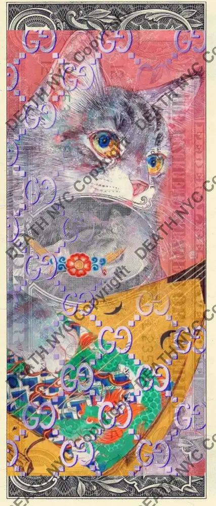 $1 Usd ’200125$7’’ (2025) Edition Of 100 Cat Art Print