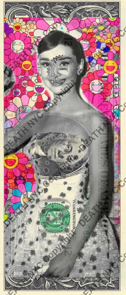 $1 USD ’210225$7’’ (2025) Edition of 100 audrey $1 bill Art Print