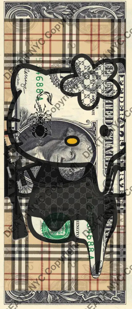$1 Usd 211123$17 (2023) Edition Of 100 Kitty Art Print