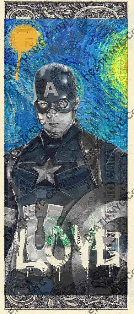 $1 Usd 230923$14 Cap. America (2023) Edition Of 100 Art Print