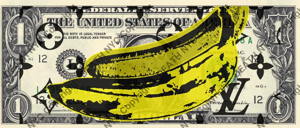 $1 Usd ’240524$7’ Banana (2024) Edition Of 100 Art Print