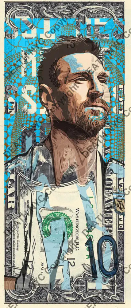 $1 Usd ’270724$5’’ (2024) Edition Of 100 Messi Art Print