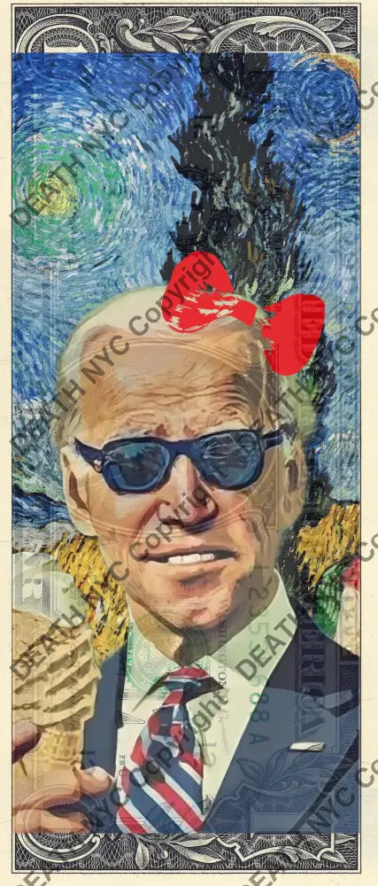 $1 Usd ’280324$3’ Biden (2024) Edition Of 100 Art Print