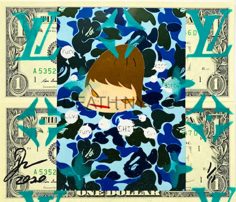 $1 Usd $ Cute Blue (2020) Edition Of 1 Art Print