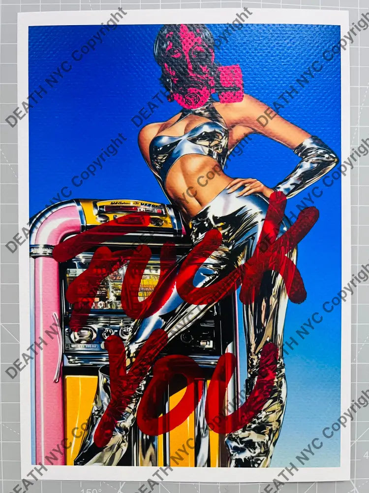 ’15034’’ sexy f u Hand Written (Edition of one) 2025 Art Print