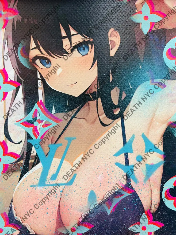 ’190212’’ sexy anim Mixed Media art print (Edition of one) 2025 Art Print