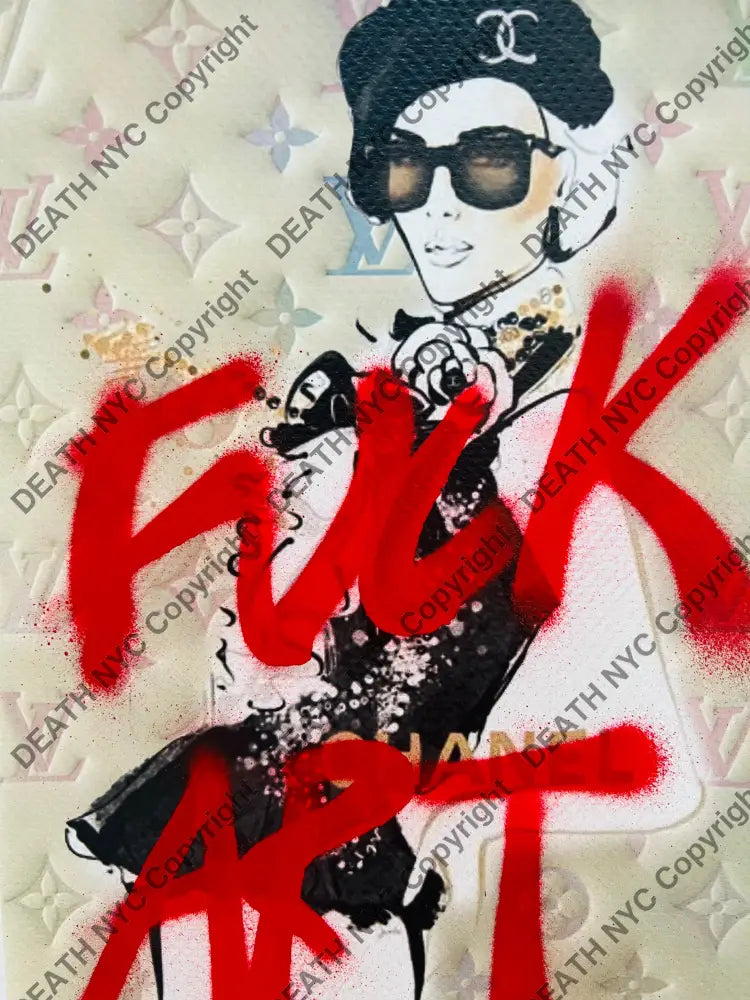 ’19024’’ F art c girl Mixed Media art print (Edition of one) 2025 Art Print