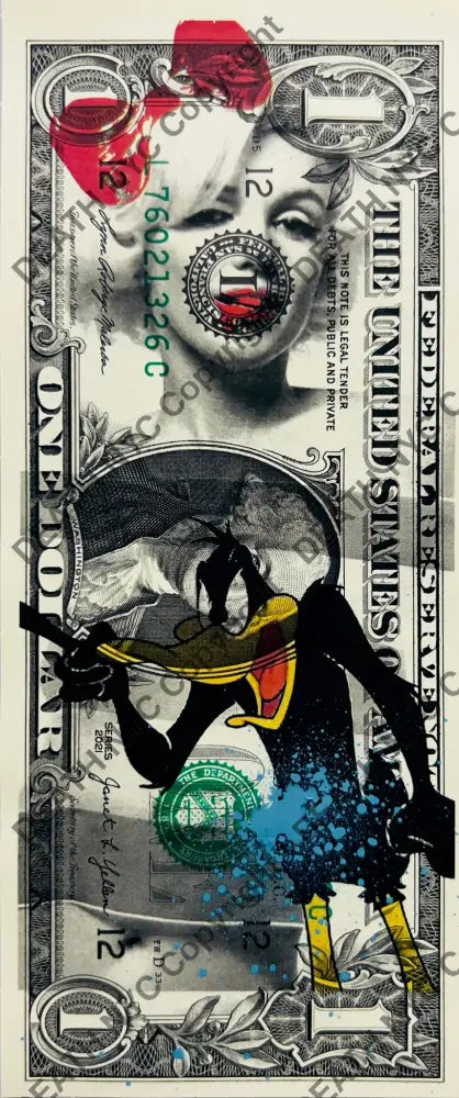 ’251111’’ Us Dollar Mixed Media (Edition Of One) 2024 Art Print