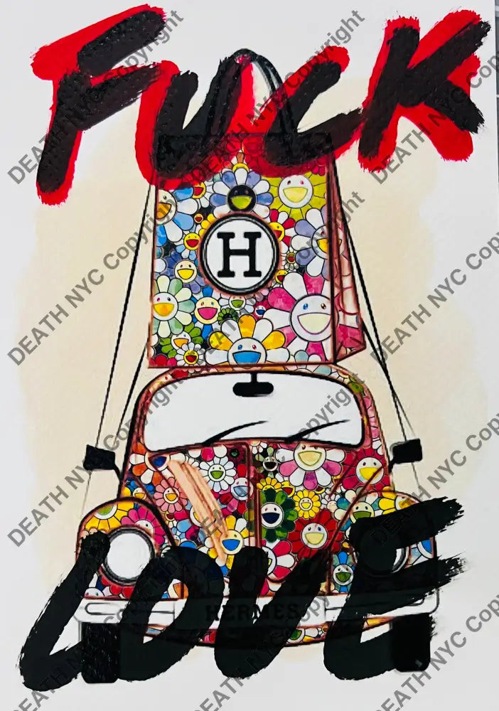 ’251215’’ H F Flower Hand Written (Edition Of One) 2024 Art Print