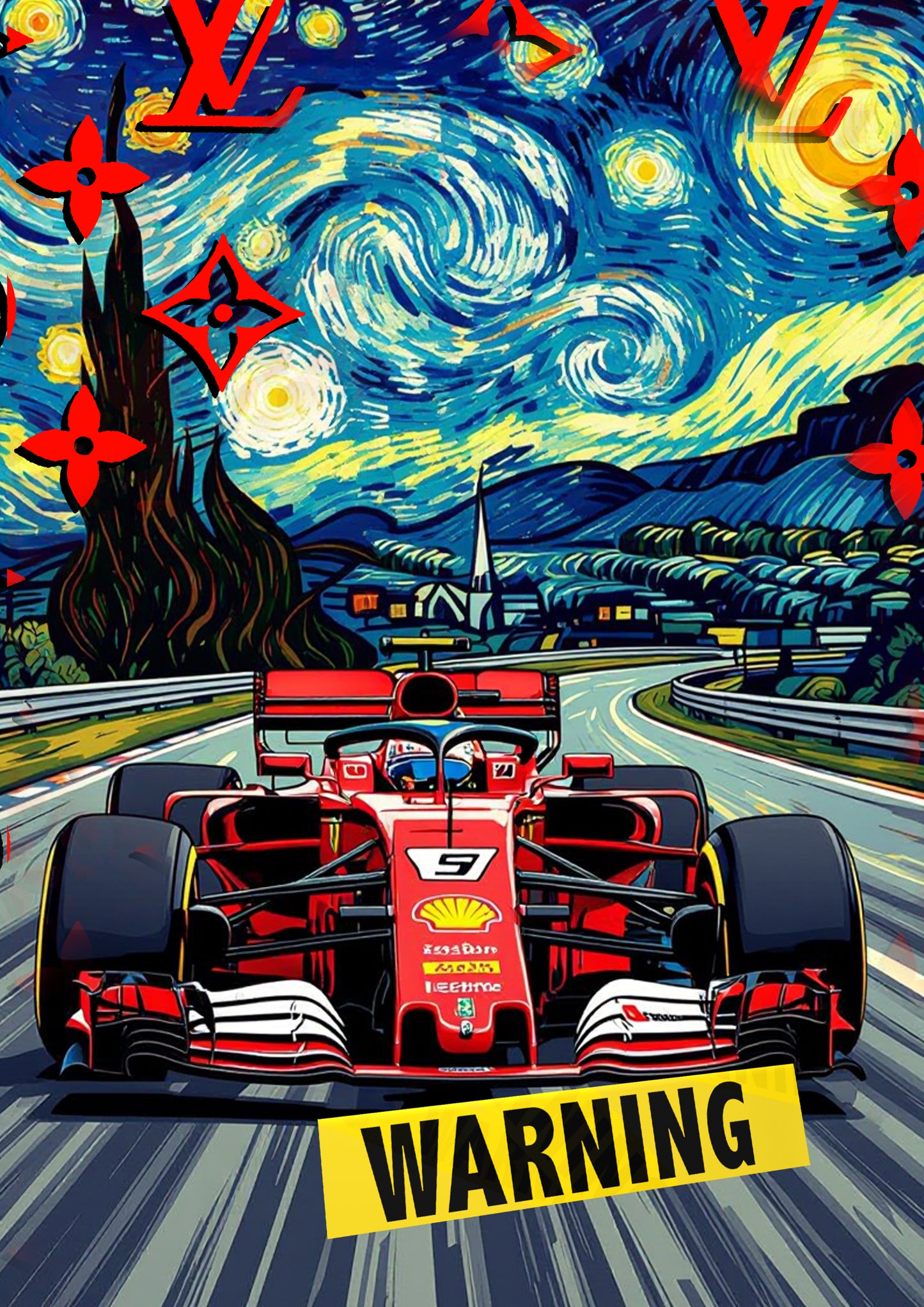 Auction "BE673 f1" art print 45x32cm (Edition of 100)