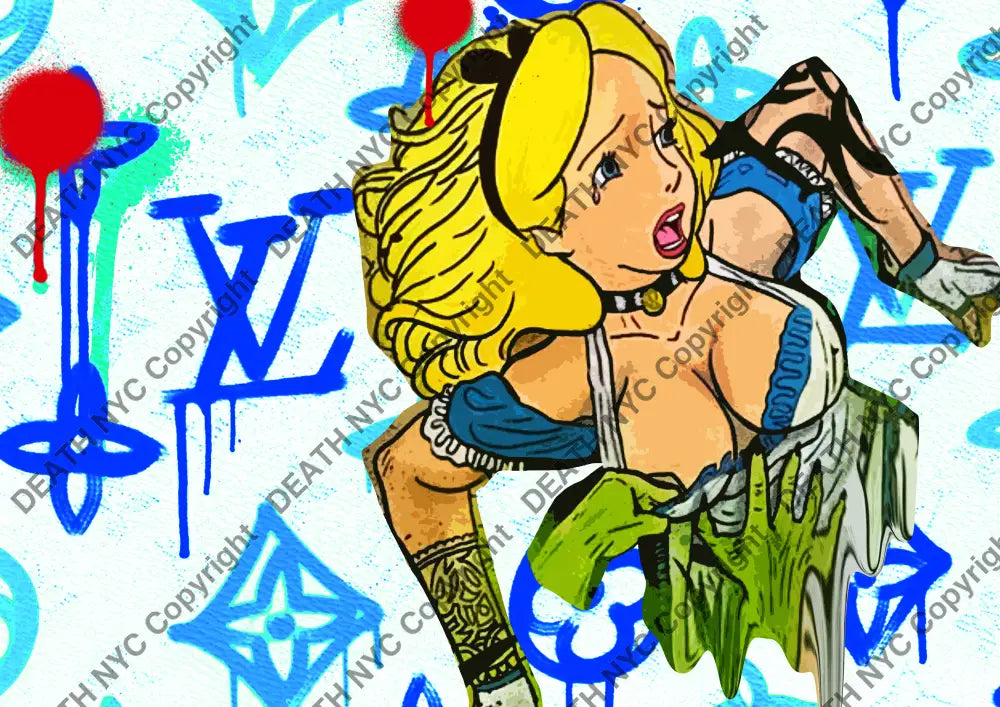 Auction ’04638 alice ’ art print 45x32cm (Edition of 100) Art Print