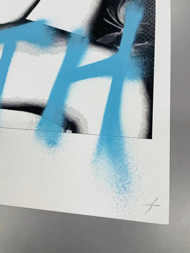 Auction 45cm x 32cm Edition of 1 Kate RIH gun Art Print