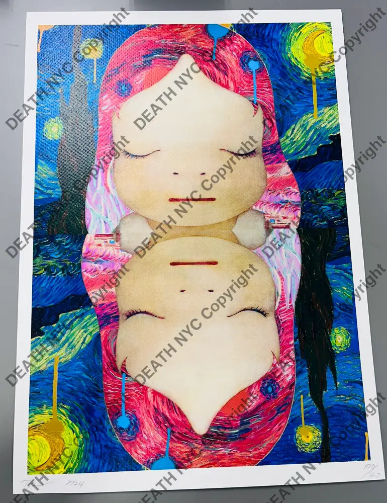 Auction 45cm x 32cm Edition of 100 Cute double Art Print Art Print