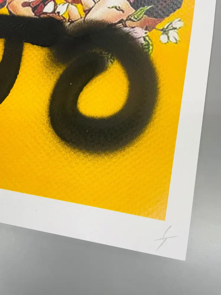 Auction 45cm x 32cm Edition of ONE Jo Pink Yel Art Print