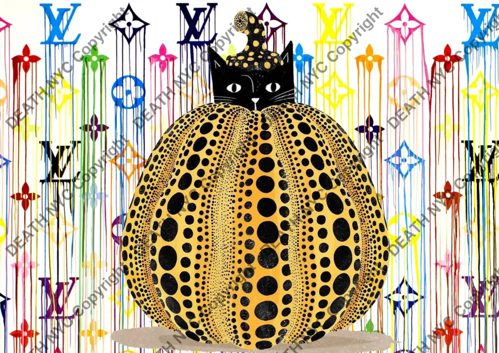Auction ’AC253 ku cat ’ art print 45x32cm (Edition of 100) Art Print