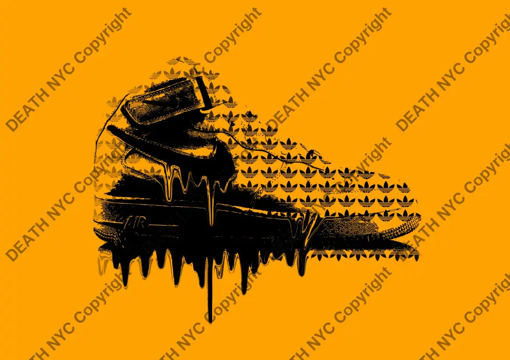Auction ’AF1 orange’ art print 45x32cm (Edition of 100) Art Print
