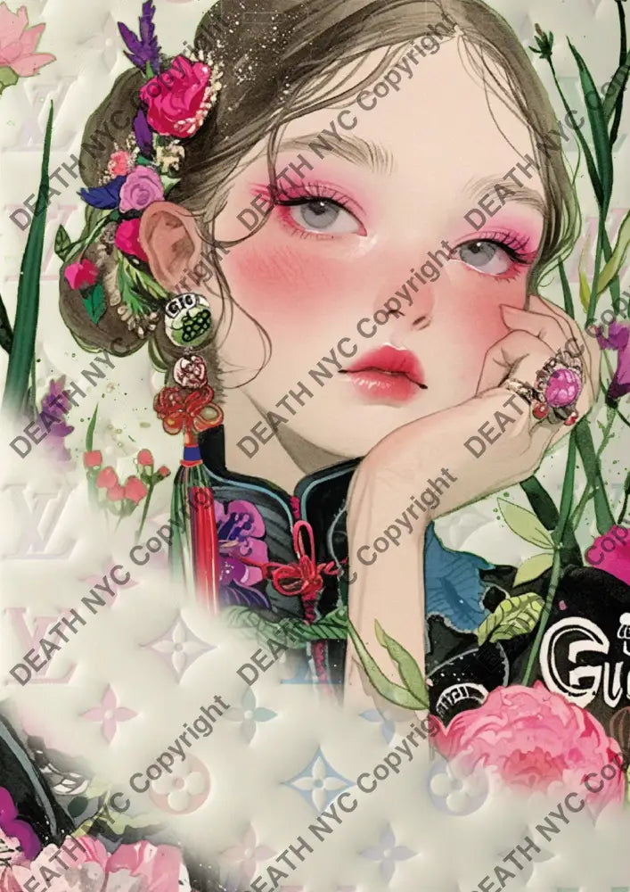Auction ’AL70 girl. ’ art print 45x32cm (Edition of 100) - Art Print