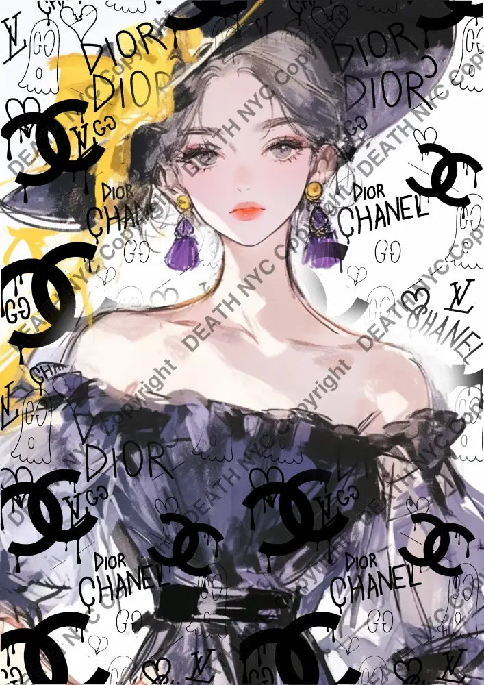 Auction ’AU12 girl ch’ art print 45x32cm (Edition of 100) Art Print