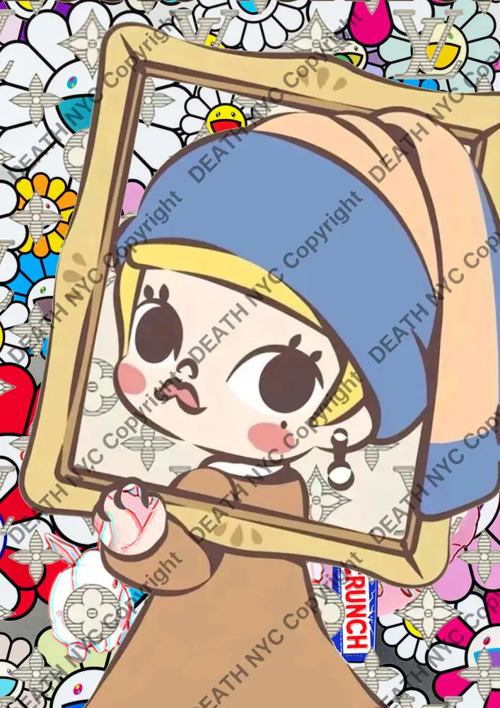 Auction ’AUC 140 pearl girl’ 45x32cm (Edition of 100) Art Print