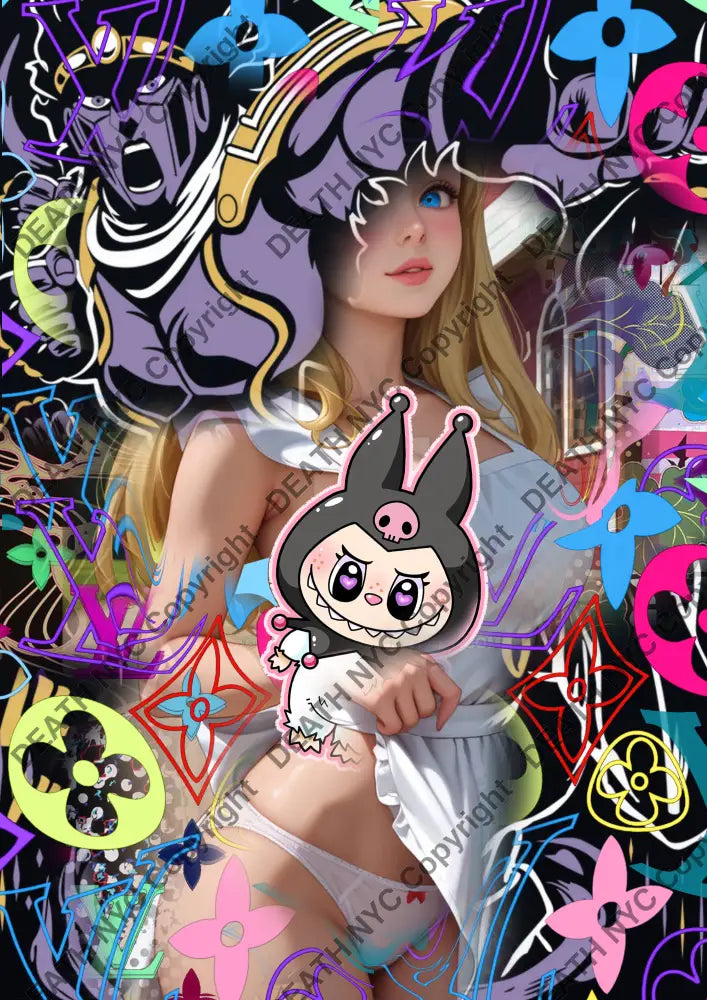 Auction ’AUC414 l b b girl’ 45x32cm (Edition of 100) Art Print