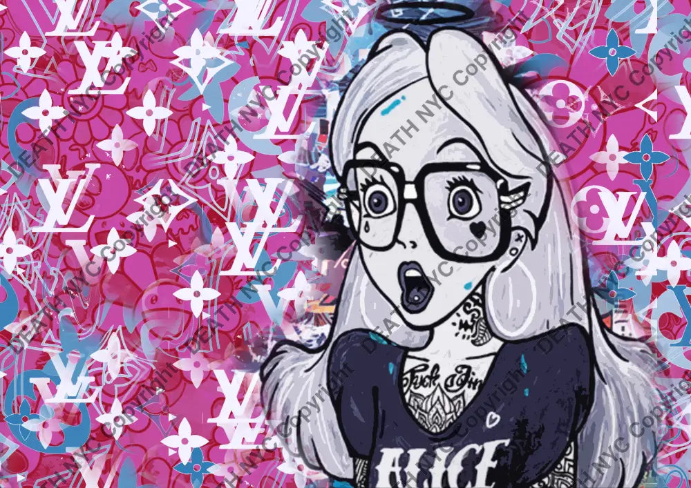 Auction ’AUC434 alice’ 45x32cm (Edition of 100) Art Print