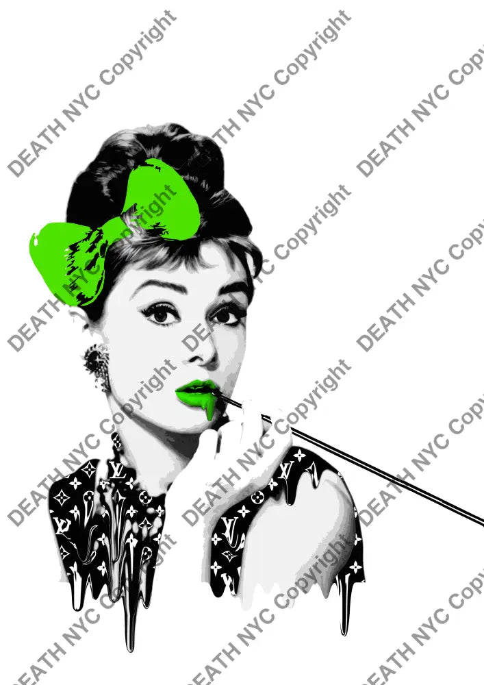 Auction ’audrey g melt’ art print 45x32cm (Edition of 100) Art Print