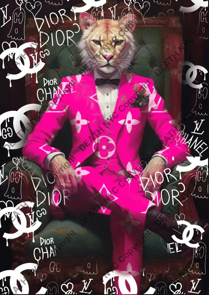 Auction ’AW148 tiger ’ art print 45x32cm (Edition of 100) Art Print