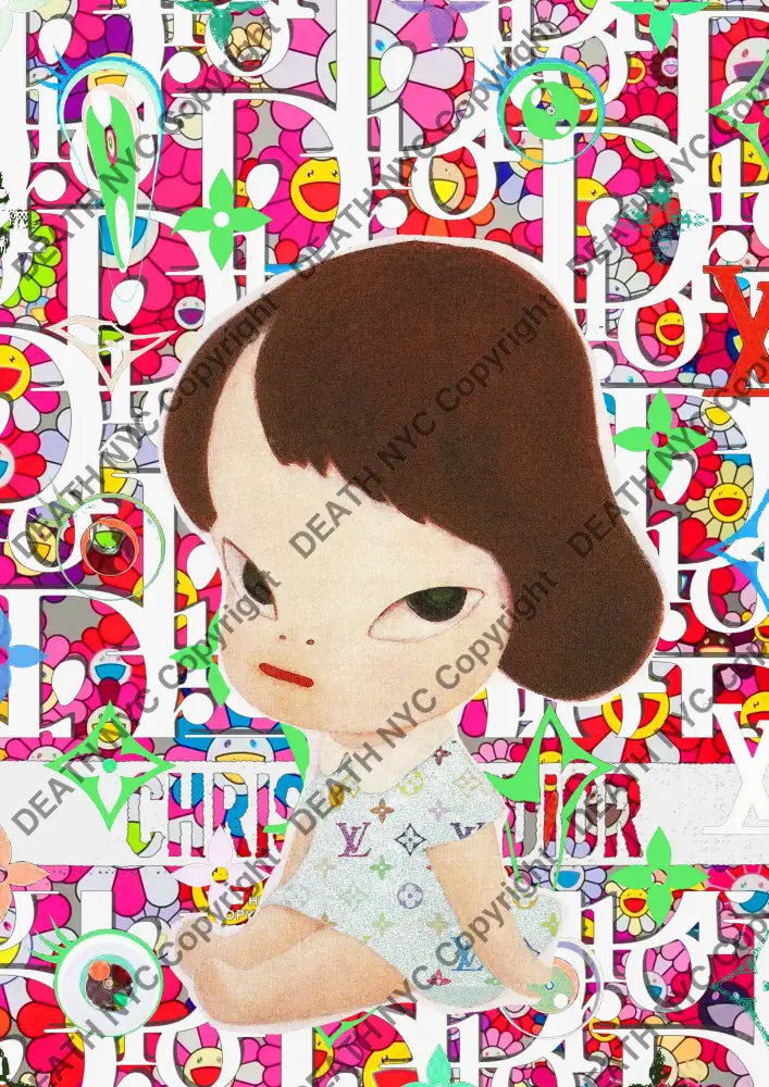 Auction ’AZ368 girl ’ art print 45x32cm (Edition of 100) - Art Print