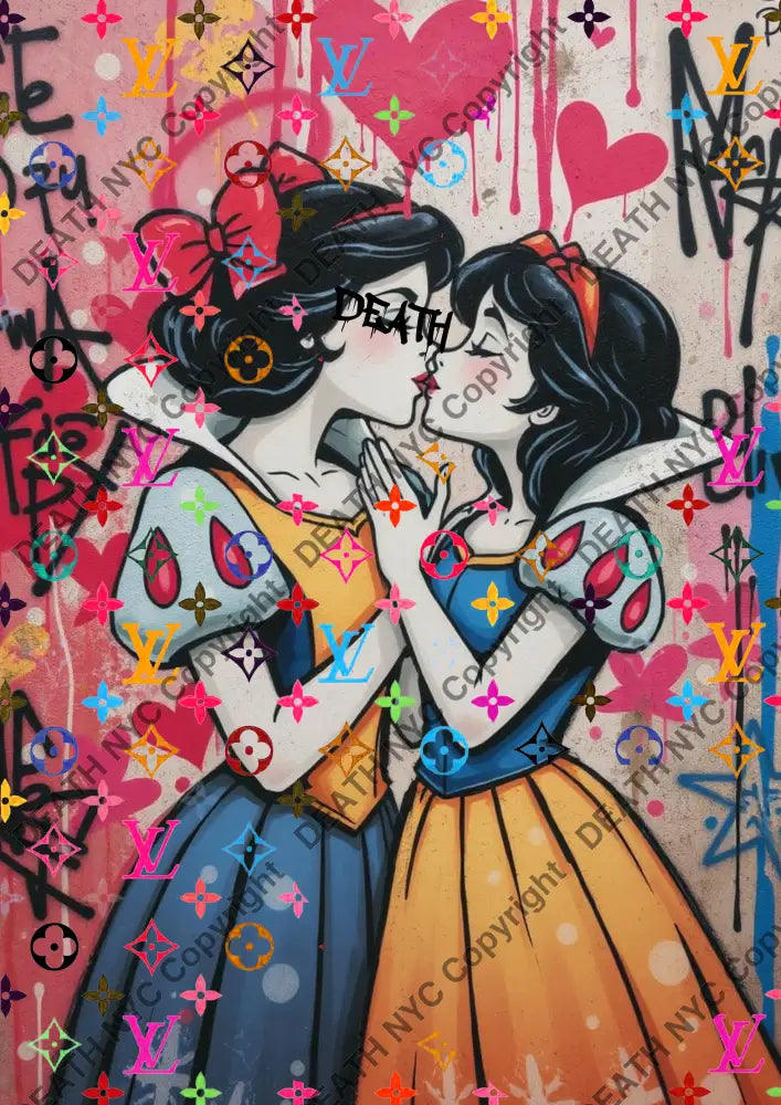 Auction ’BA1 kiss’ art print 45x32cm (Edition of 100) Art Print