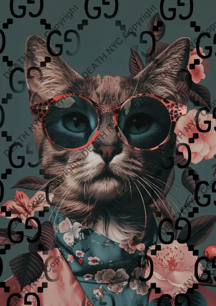 Auction ’BA583 cat’ art print 45x32cm (Edition of 100) - Art Print