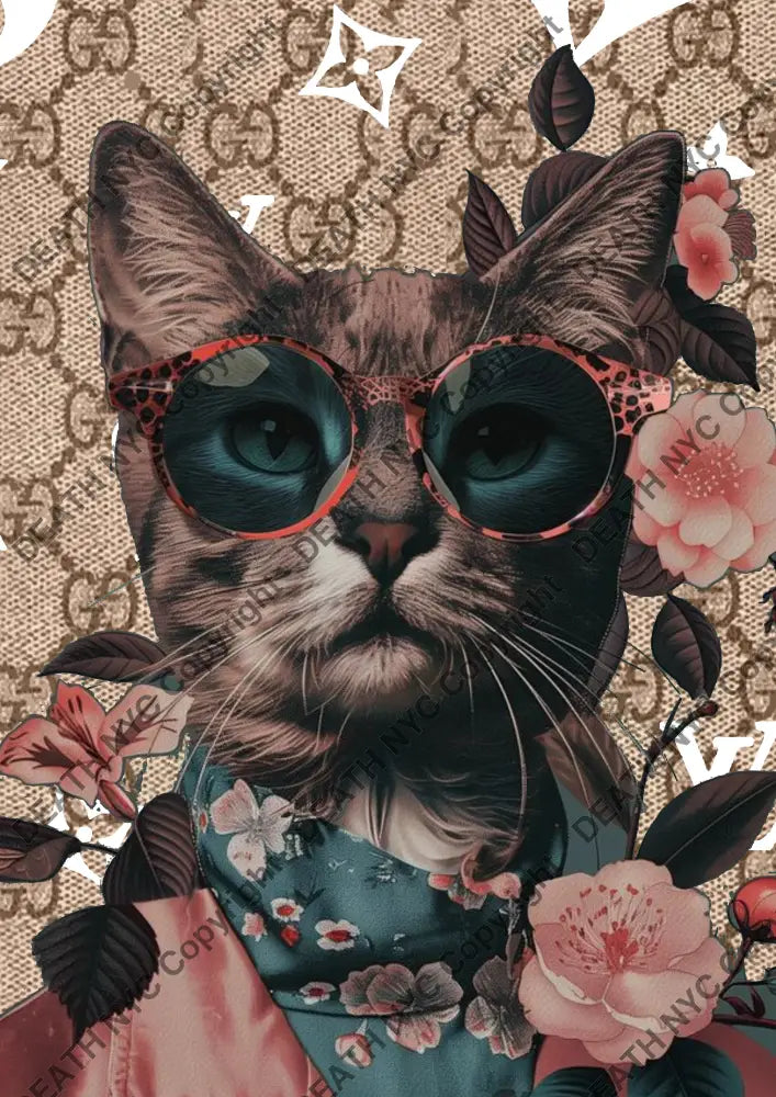Auction ’BA584 cat g cc ’ art print 45x32cm (Edition of 100) Art Print