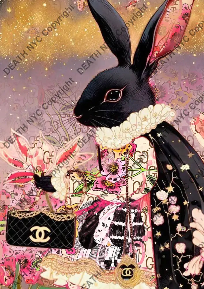 Auction ’BA598 ch rabbit ’ art print 45x32cm (Edition of 100) - Art Print