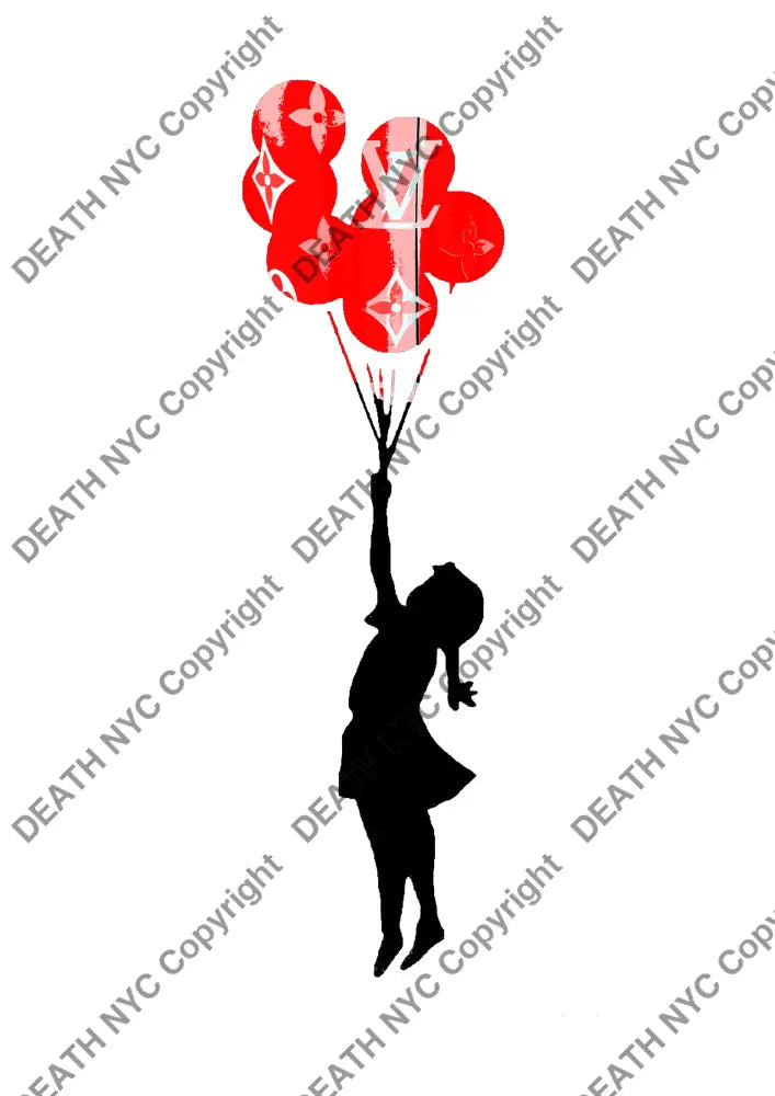 Auction ’balloon girl L’ art print 45x32cm (Edition of 100) Art Print