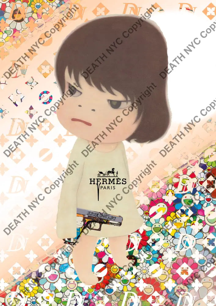 Auction ’CA264 girl’ art print 45x32cm (Edition of 100) Art Print