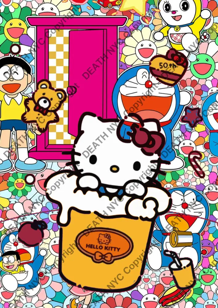 Auction ’CA517 kitty’ art print 45x32cm (Edition of 100) Art Print