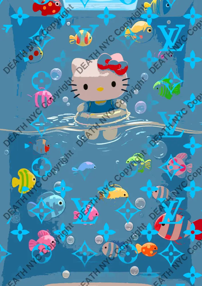 Auction ’CA662 kitty’ art print 45x32cm (Edition of 100) Art Print