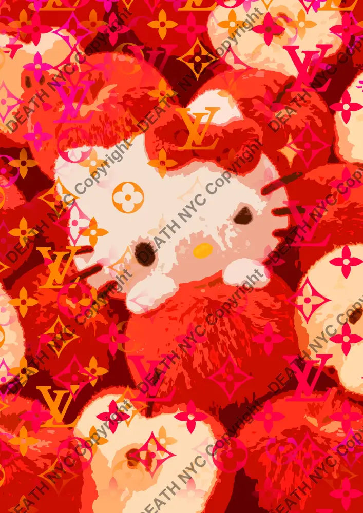 Auction ’CA664 kitty’ art print 45x32cm (Edition of 100) Art Print