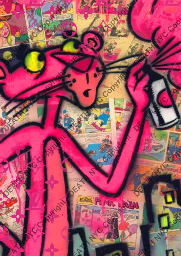 Auction ’CB18 pink’ art print 45x32cm (Edition of 100) Art Print