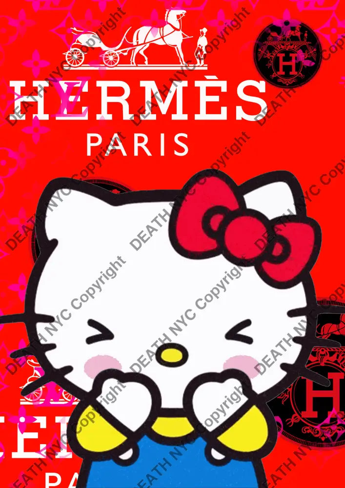 Auction ’CB249 kitty’ art print 45x32cm (Edition of 100) Art Print