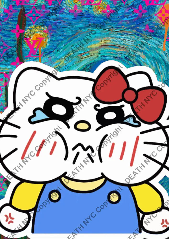 Auction ’CB252 kitty’ art print 45x32cm (Edition of 100) Art Print