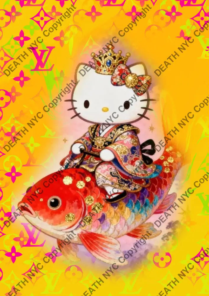 Auction ’CB289 kitty’ art print 45x32cm (Edition of 100) Art Print