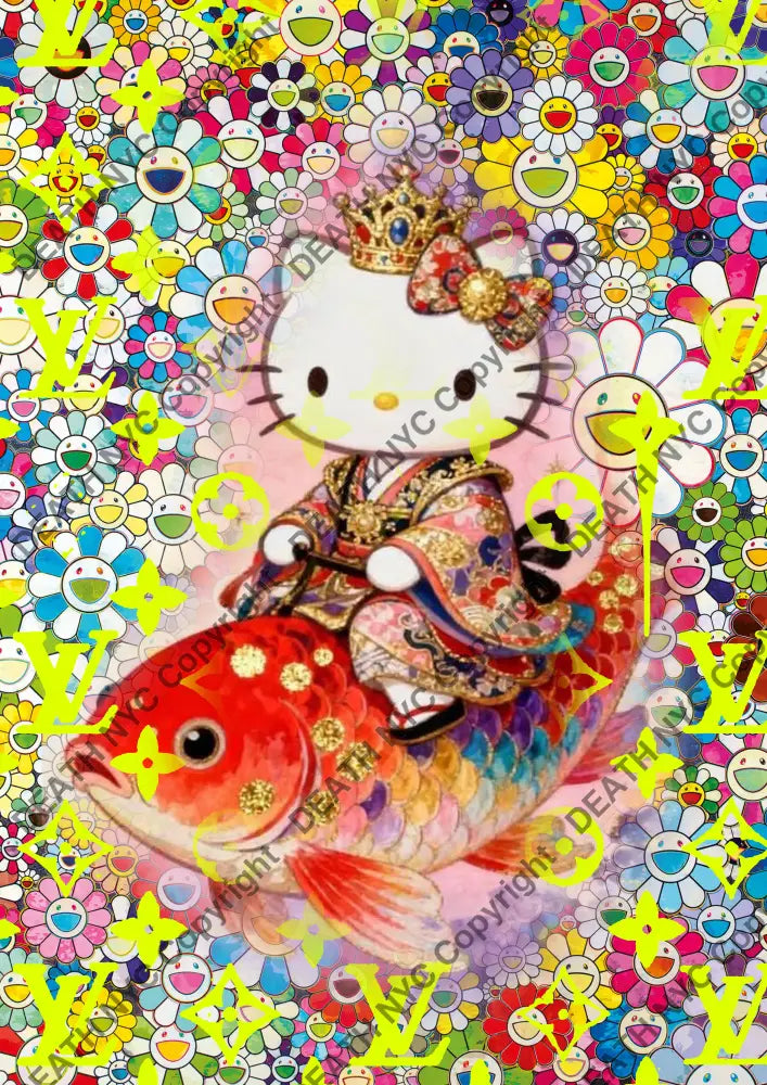 Auction ’CB602 kitty’ art print 45x32cm (Edition of 100) - Art Print