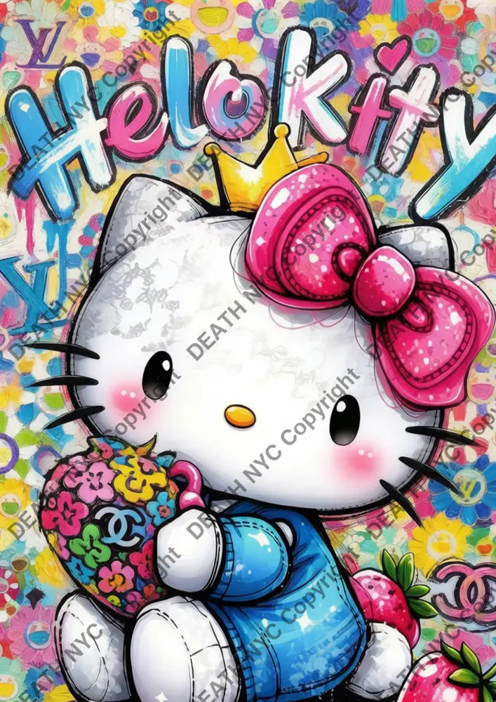 Auction ’CB631 kitty’ art print 45x32cm (Edition of 100) - Art Print