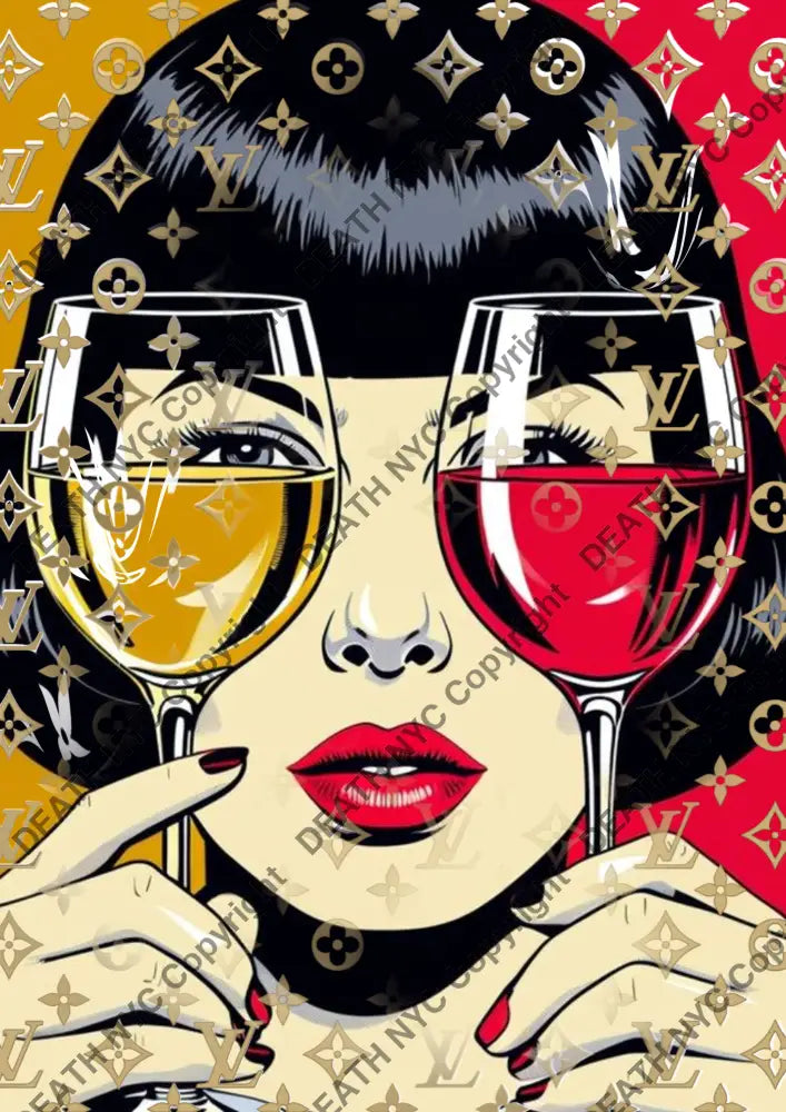 Auction ’CE457 girl’ art print 45x32cm (Edition of 100) - Art Print