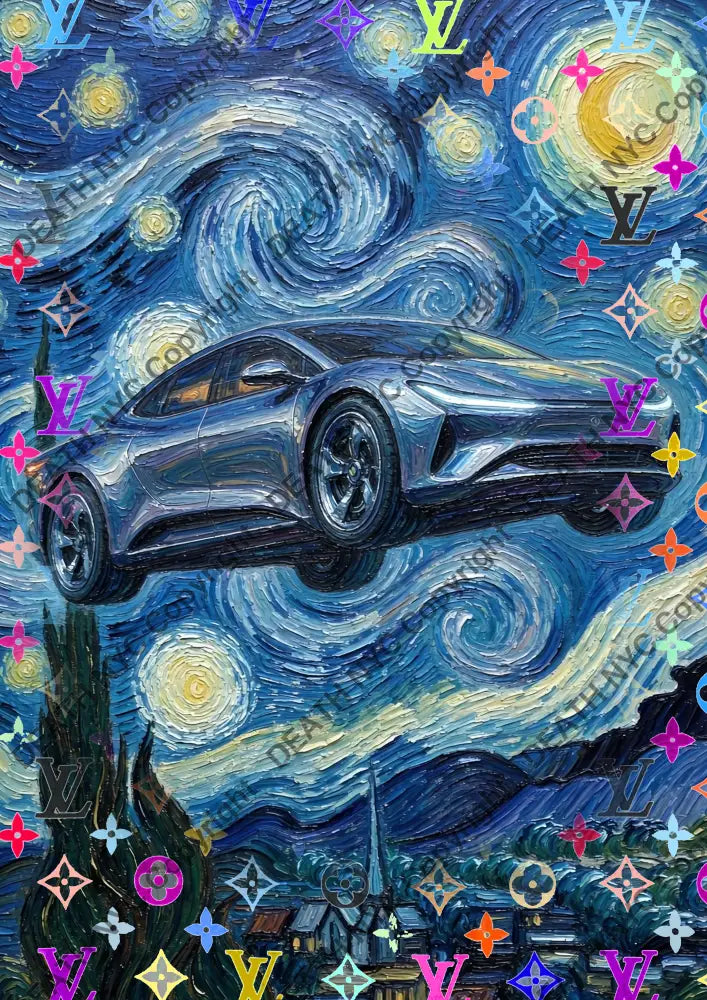 Auction ’CE980 tsla ’ art print 45x32cm (Edition of 100) - Art Print