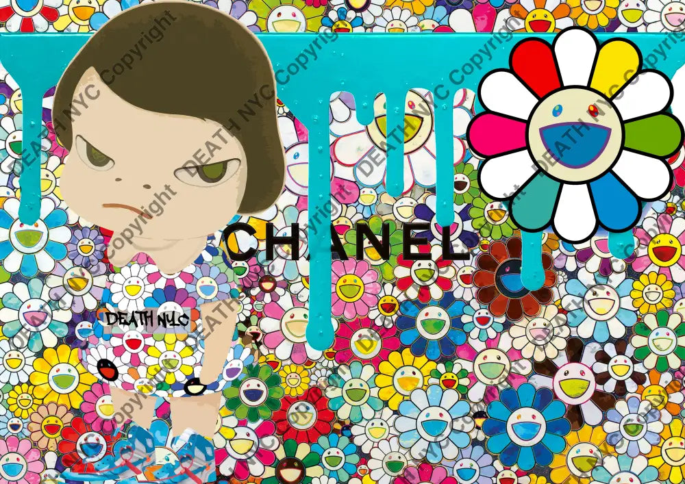Auction ’ch N flower 1’’ art print 45x32cm (Edition of 100) Art Print